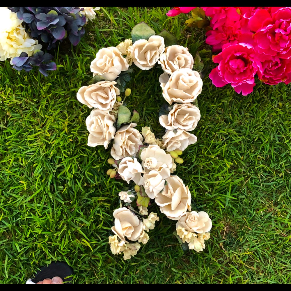 Cancer  Symbol decorated with write roses